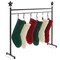 Casafield 3ft Christmas Stocking Holder Stand, Holiday Decor Hanger Display for Home with 12 Hooks, Name Tags, and Chalk Marker